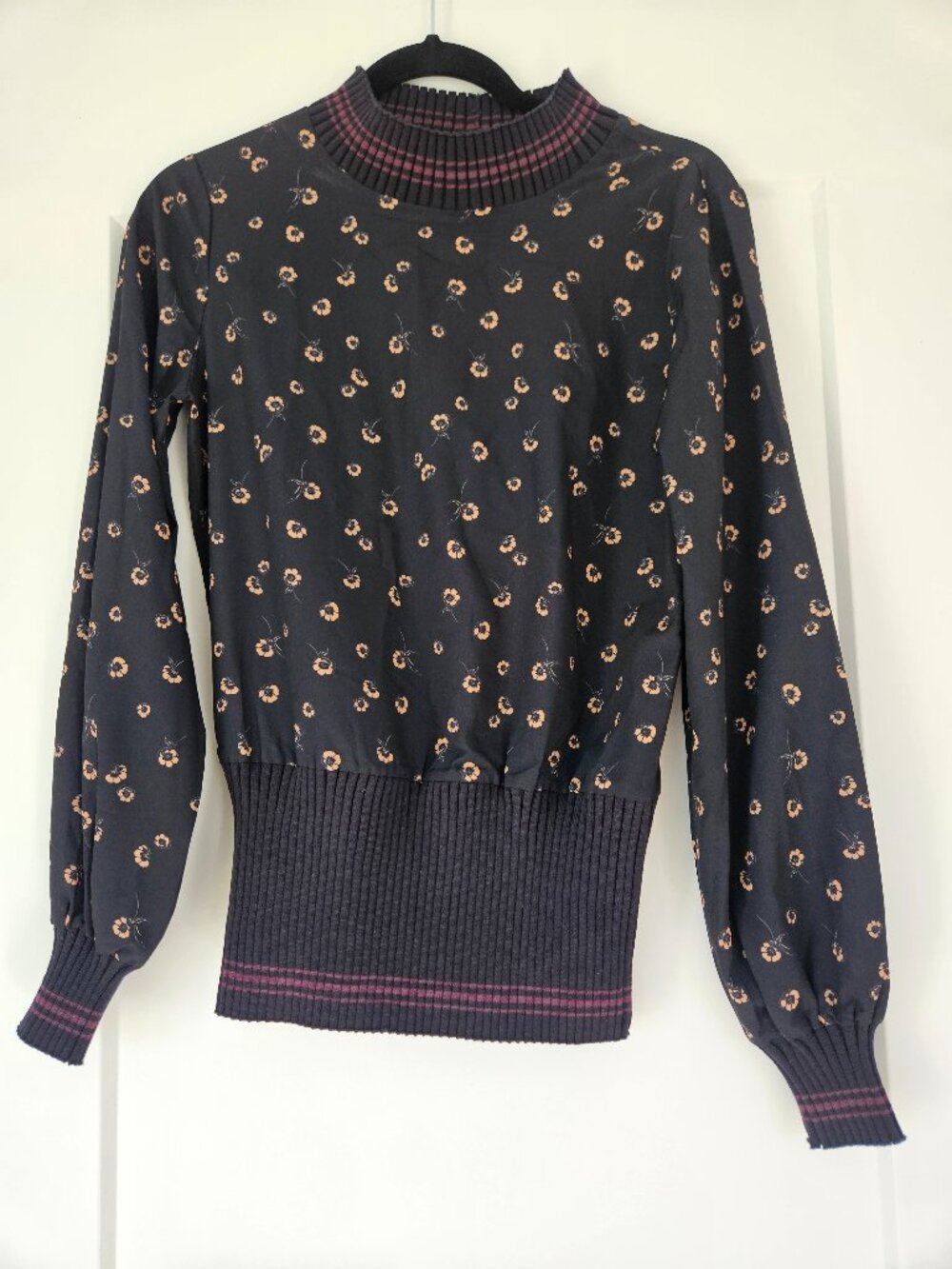 Blue long sleeve top